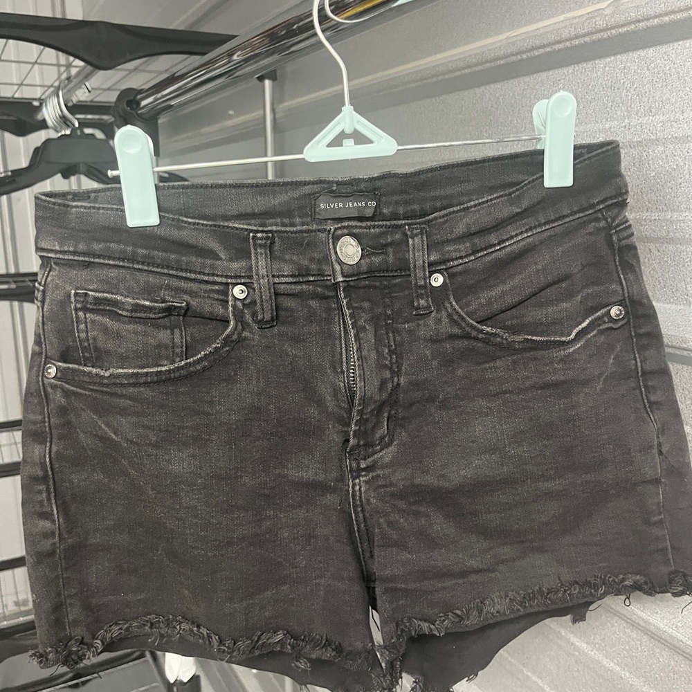 Silver‎ Jeans Women's Black Denim Shorts